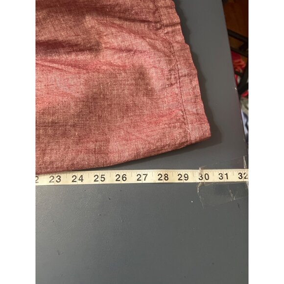 (2) Martha Stewart Linen Blend Blouses  3X Button-Back  Lagenlook Beach Resort - Picture 15 of 16